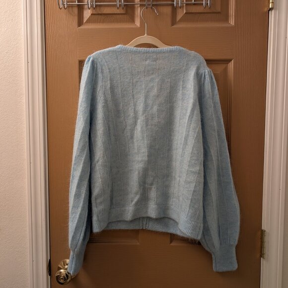 Petite Studio Diane Mohair Cardigan - Tiffany Blue - Medium - Picture 3 of 5